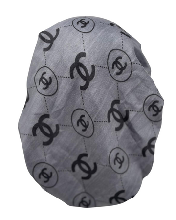 Revaz HS659E/A Grey/Black C Design Adjustable Pre-Tied Bandanna with Velvet Grip Myselflingerie.com
